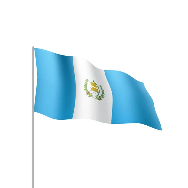Bandera de Guatemala, vector de ilustración — Vector de stock