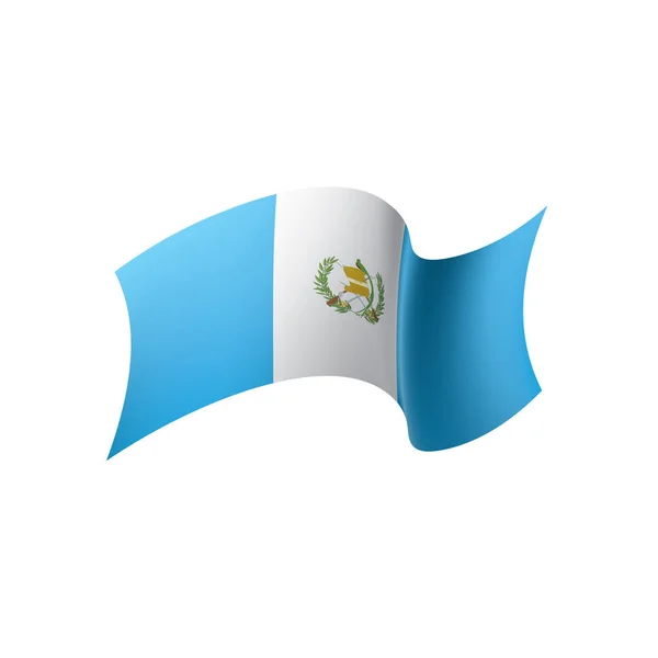 Guatemaltekische Flagge, Vektorillustration — Stockvektor