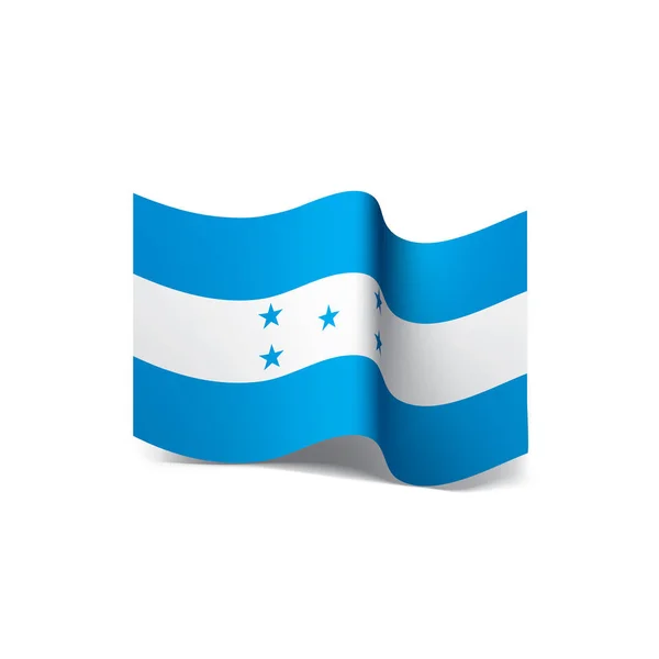 Bandera de Honduras, vector de ilustración — Archivo Imágenes Vectoriales