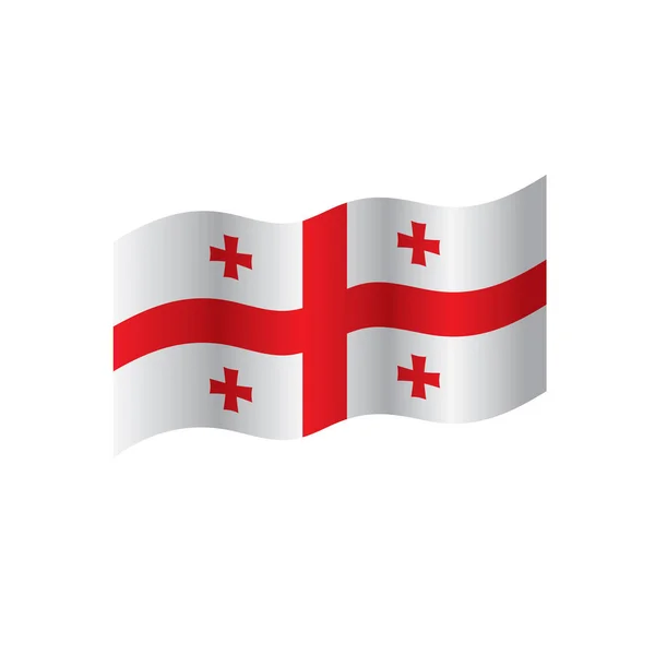 Флаг Джорджии, векторная иллюстрация — стоковый вектор