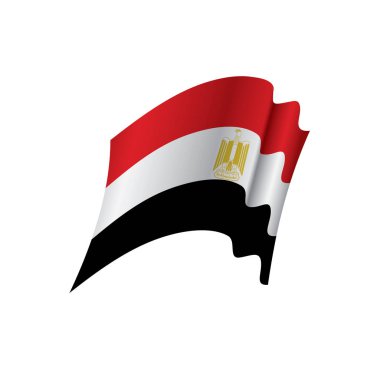 Mısır bayrağı, vektör çizim