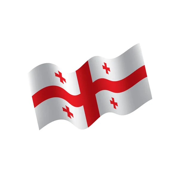 Bandeira da Geórgia, ilustração vetorial —  Vetores de Stock