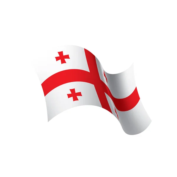 ジョージア州旗、ベクトル イラスト — ストックベクタ