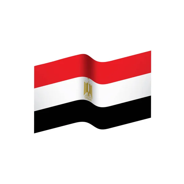 Bandeira do Egito, ilustração vetorial — Vetor de Stock