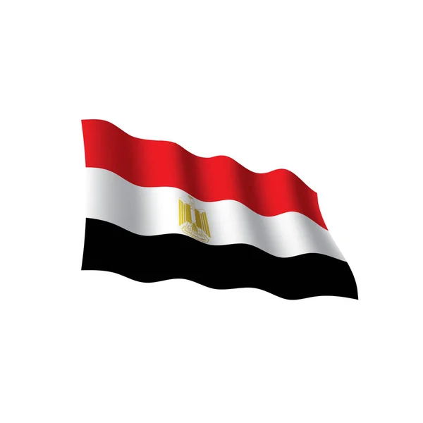 De vlag van Egypte, vectorillustratie — Stockvector