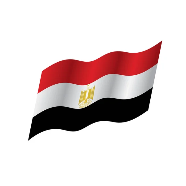 Vlajka Egypta, vektorové ilustrace — Stockový vektor