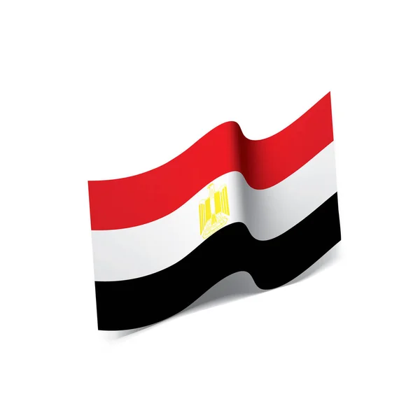 Egitto bandiera, illustrazione vettoriale — Vettoriale Stock