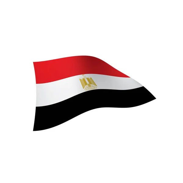 Bandeira do Egito, ilustração vetorial — Vetor de Stock
