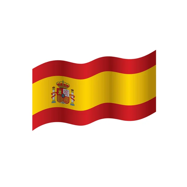 Drapeau espagne, illustration vectorielle — Image vectorielle