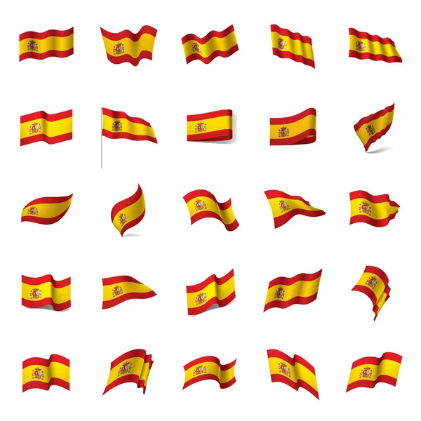 Bandera de España, ilustración vectorial — Vector de stock