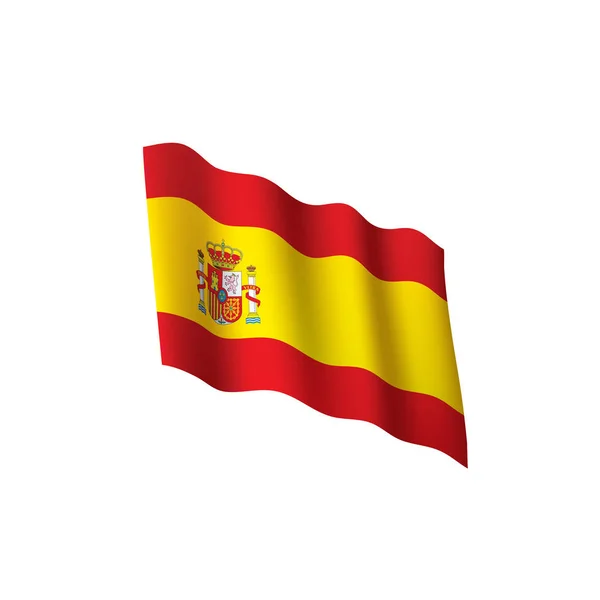 Bandera de España, ilustración vectorial — Vector de stock