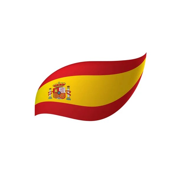 Španělský příznak, vektorová ilustrace — Stockový vektor