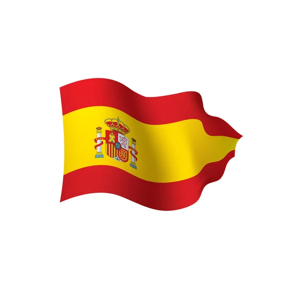 Espanha bandeira, ilustração vetorial — Vetor de Stock