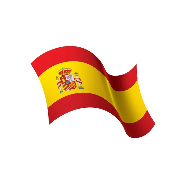 Bandera de España, ilustración vectorial — Vector de stock