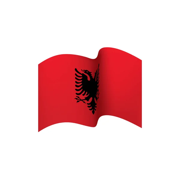 Flaga Albanii, ilustracji wektorowych — Wektor stockowy