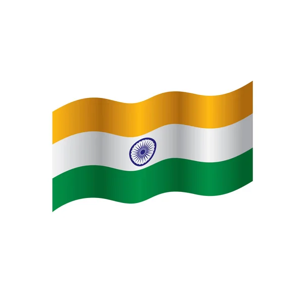 Drapeau indien, illustration vectorielle — Image vectorielle