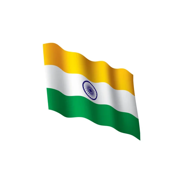 India vlag, vector illustratie — Stockvector