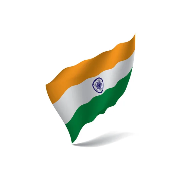 Флаг Индии, векторная иллюстрация — стоковый вектор