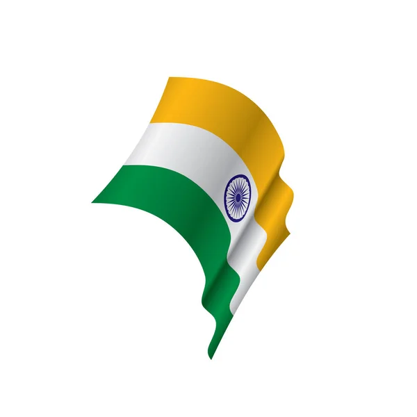 Drapeau indien, illustration vectorielle — Image vectorielle