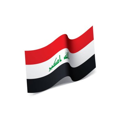 Irak bayrağı, vektör çizim
