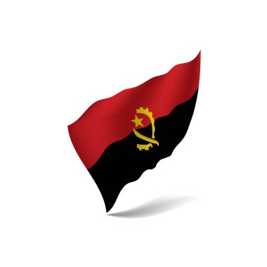 Angola bayrağı, vektör çizim
