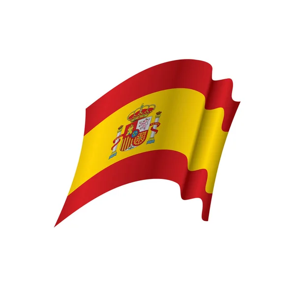 Bandera de España, ilustración vectorial — Vector de stock