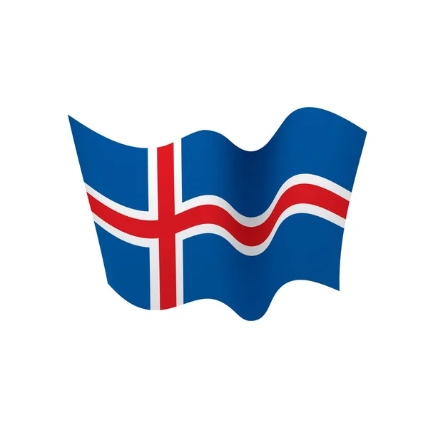 आइसलँड ध्वज, वेक्टर स्पष्टीकरण — स्टॉक व्हेक्टर