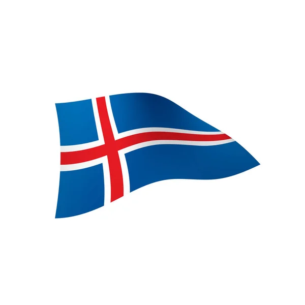 Прапор Ісландії, Векторні ілюстрації — стоковий вектор