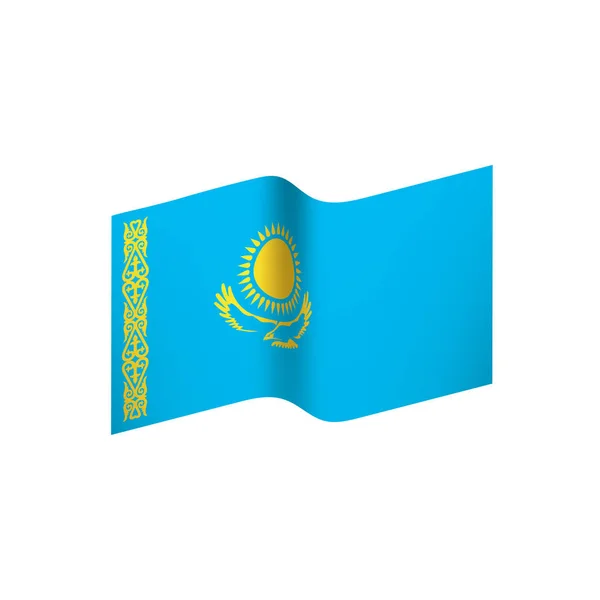 卡扎克斯坦旗子, 媒介例证 — 图库矢量图片