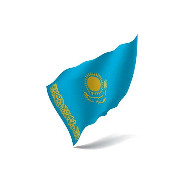 Kazakstan flagga, vektorillustration — Stock vektor