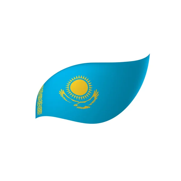 Kazakstan flagga, vektorillustration — Stock vektor