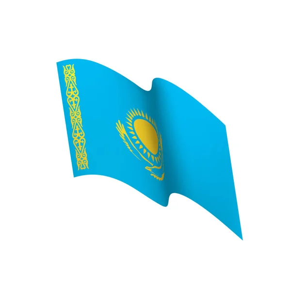 Kazakhstan flag, vector illustration — Stock Vector