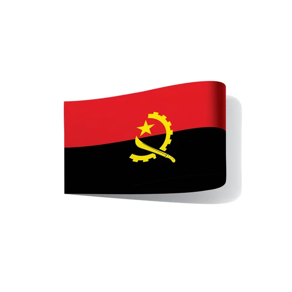 Bandeira de Angola, ilustração vetorial —  Vetores de Stock