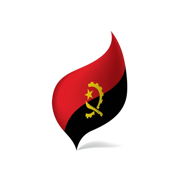 Angola bayrağı, vektör çizim — Stok Vektör