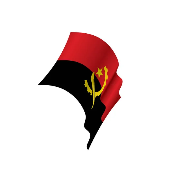 Angola-Flagge, Vektorabbildung — Stockvektor