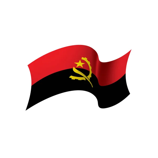 Angola bandera, ilustración vectorial — Vector de stock