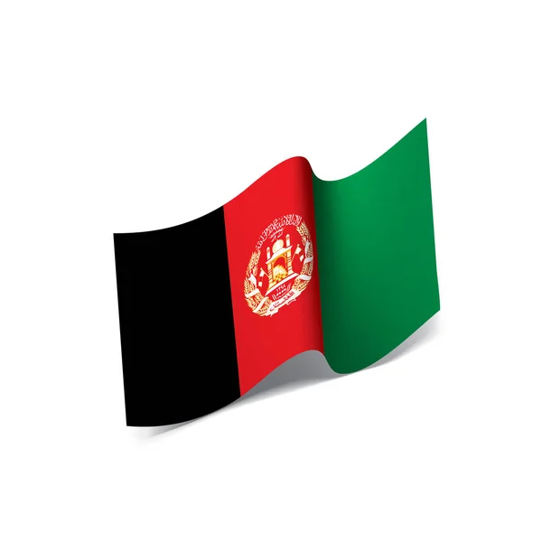 Bandera de Afganistán, vector de ilustración — Vector de stock