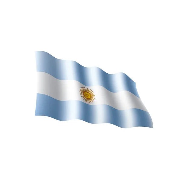 Bandera Argentina, ilustración vectorial — Vector de stock