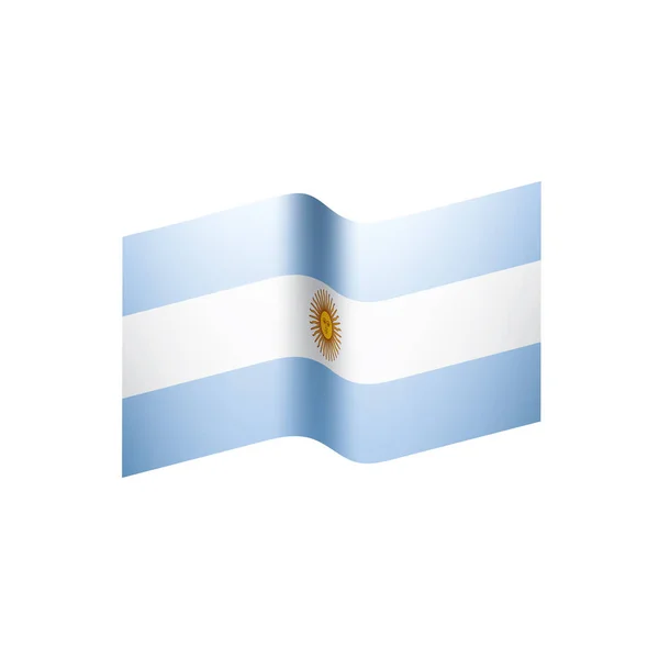 Argentina flagga, vektor illustration — Stock vektor