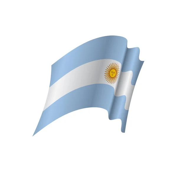 Argentina Bandera, ilustración vectorial sobre un fondo blanco Imagen  Vector de stock - Alamy