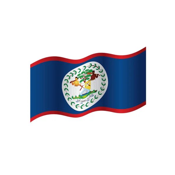 Bandeira de Belize, ilustração vetorial — Vetor de Stock
