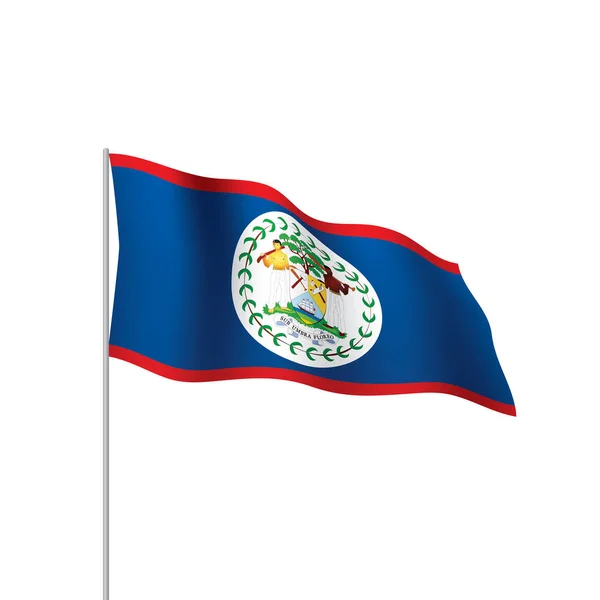 Bandeira de Belize, ilustração vetorial — Vetor de Stock