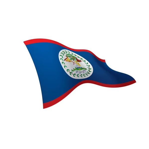 Belize flagga, vektorillustration — Stock vektor
