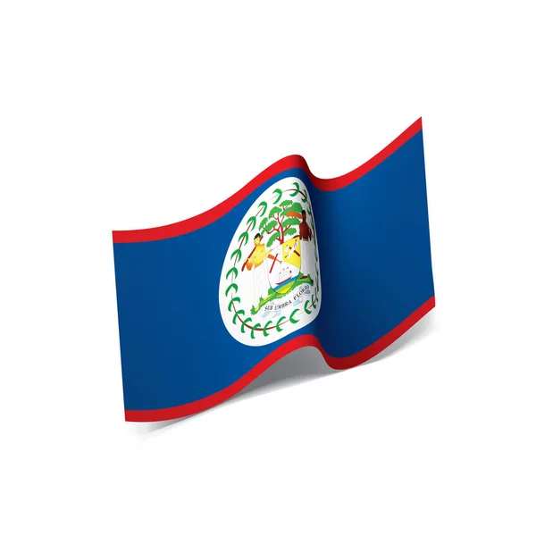 Belize flag, vector illustration — Stock Vector