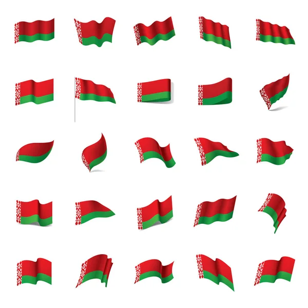 ベラルーシの国旗、ベクトル イラスト — ストックベクタ