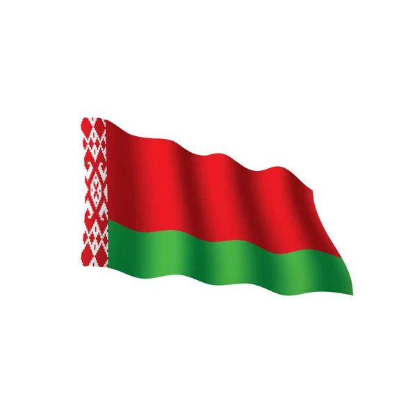 Bielorussia bandiera, illustrazione vettoriale — Vettoriale Stock