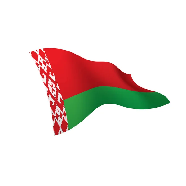 Bendera Belarus, ilustrasi vektor - Stok Vektor