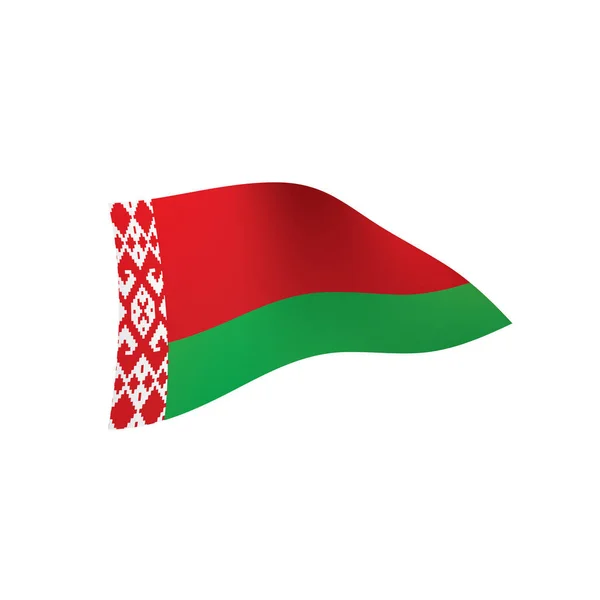 Bandeira da Bielorrússia, ilustração vetorial — Vetor de Stock