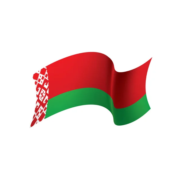 Vlajka Běloruska, vektorové ilustrace — Stockový vektor