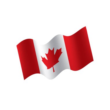 Kanada bayrağı, vektör illüstrasyonu
